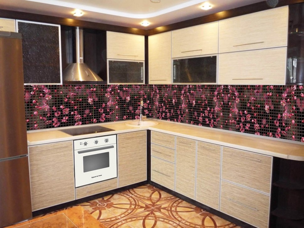Рококо американська пластик кухня Deluxe, ДСП 1м Варіант 1745