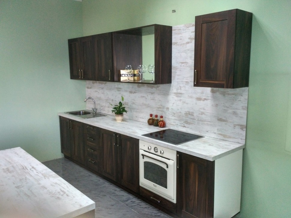 Прованс німецька пластикова кухня Deluxe, ДСП 1м Варіант 1742