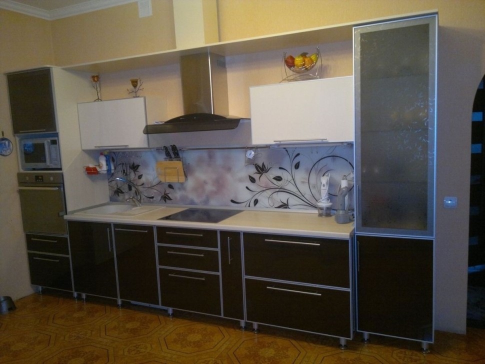 Прованс німецька пластикова кухня Deluxe, ДСП 1м Варіант 1744