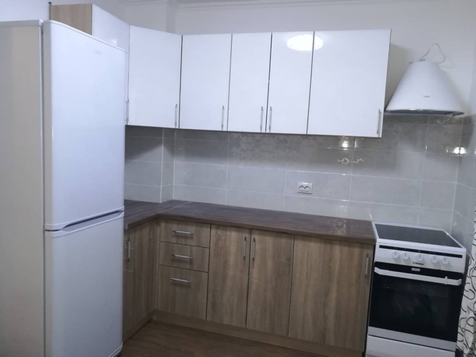 Мінімалізм американська пластик кухня Deluxe, ДСП 1м Варіант 1655