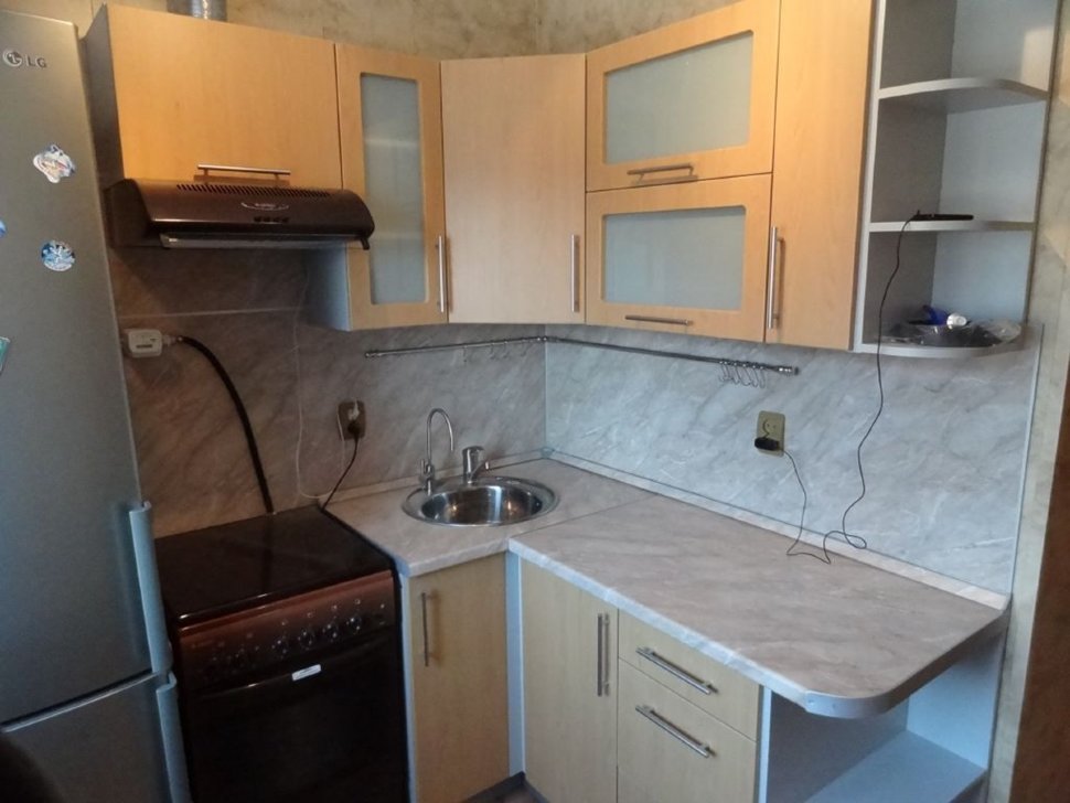 Минимализм немецкая пластик кухня Germes, ДСП 1м Вариант 572