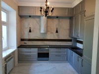 Бароко італійська скляна кухня Deluxe, ДСП 1м Варіант 2115