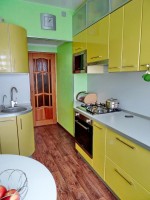 Минимализм немецкая пластик кухня Germes, ДСП 1м Вариант 571