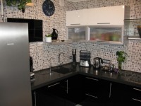 Рококо американская пластиковая кухня Germes, ДСП 1м Вариант 642