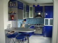 Минимализм итальянская крашенная кухня Germes, ДСП 1м Вариант 272