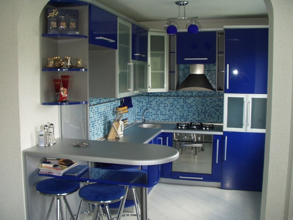 Минимализм итальянская крашенная кухня Germes, ДСП 1м Вариант 272