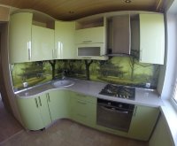 Минимализм итальянская крашенная кухня Germes, ДСП 1м Вариант 273