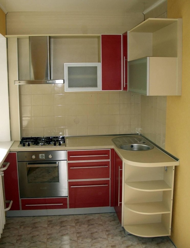 Лофт восточная пластиковая кухня Germes, ДСП 1м Вариант 535