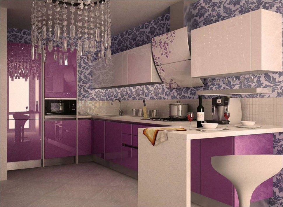 Прованс европейская кухня пленка Deluxe, ДСП 1м Вариант 2081