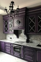 Кантрі європейська дерев'яна кухня Deluxe, ДСП 1м Варіант 1123