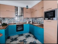 Помаранчева кухня 1 метр кутова Germes ДСП, МДФ 1 метр Варіант 2431