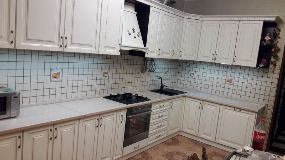 Класcика европейская кухня стекло Germes, ДСП 1м Вариант 1002