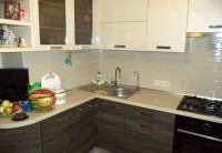 Рококо італійська пластикова кухня Deluxe, ДСП 1м Варіант 1769