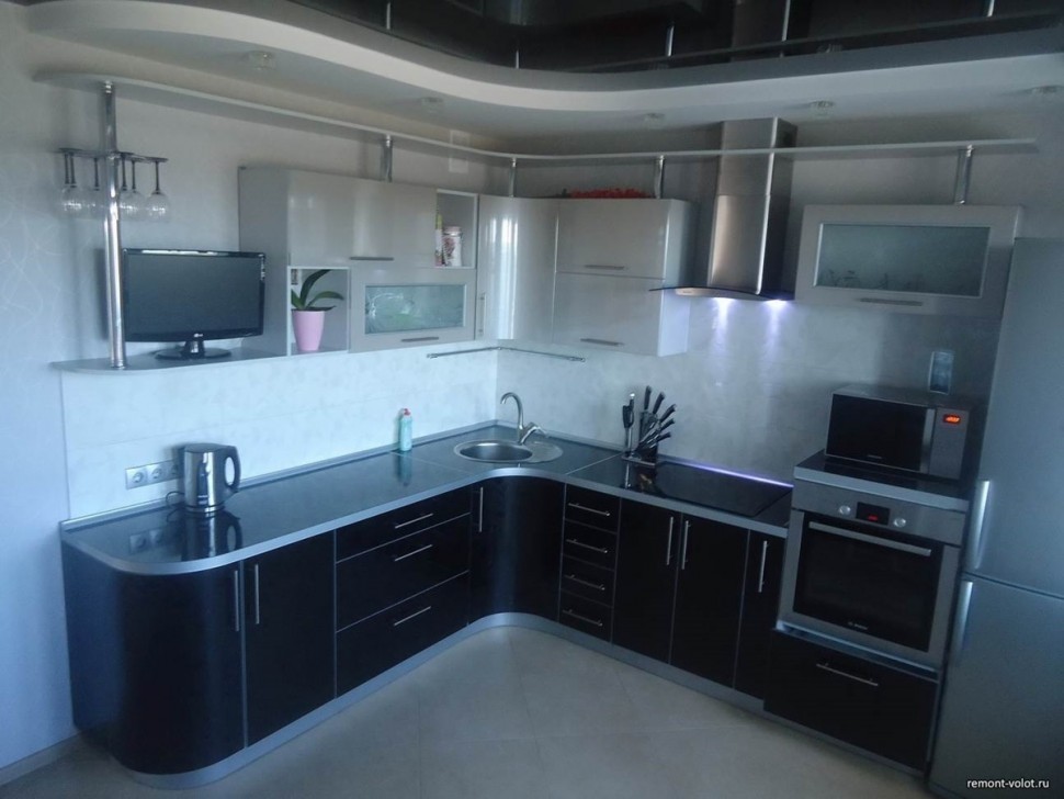 Лофт італійська кухня скло Deluxe, ДСП 1м Варіант 1881