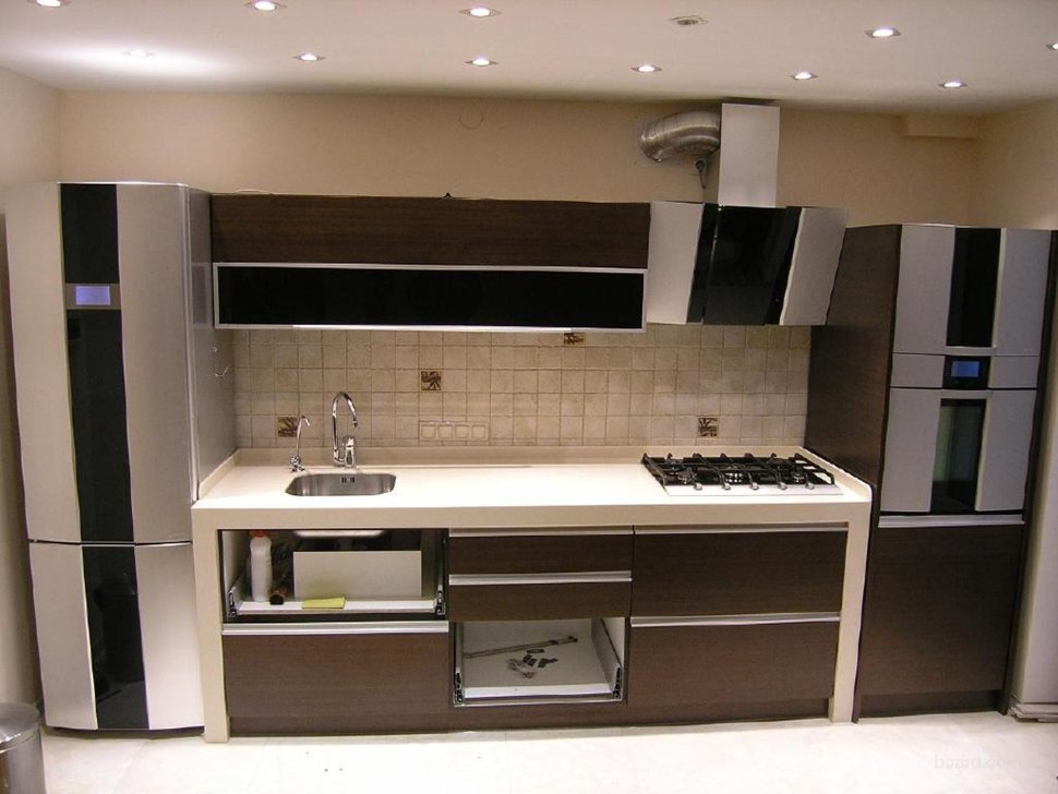Кантри немецкая кухня стекло Germes, ДСП 1м Вариант 727