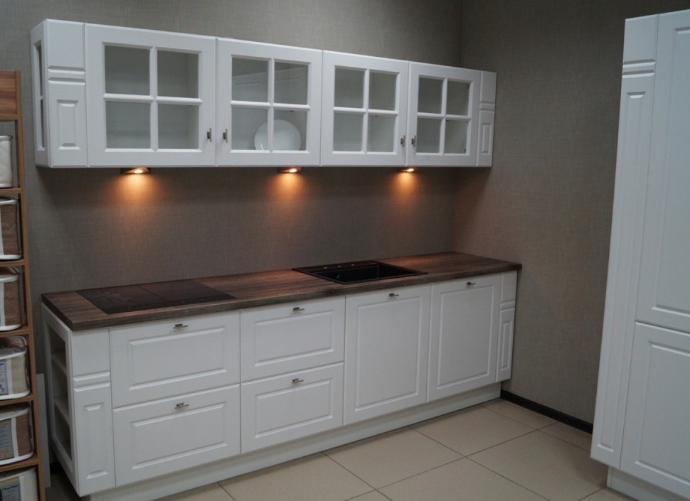 Модерн німецька скляна кухня Deluxe, ДСП 1м Варіант 2220