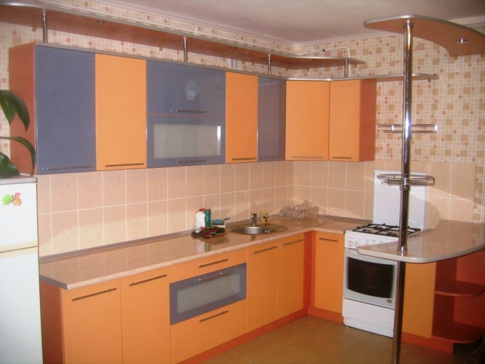 Кантрі європейська пластик кухня Deluxe, ДСП 1м Варіант 1547