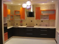 Бароко європейська пластик кухня Deluxe, ДСП 1м Варіант 1516