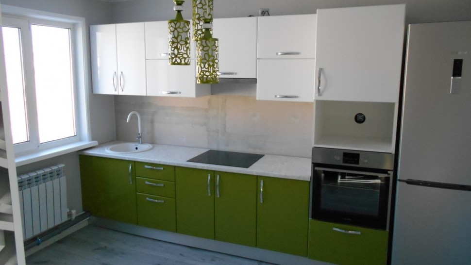 Лофт східна кухня скло Deluxe, ДСП 1м Варіант 1872