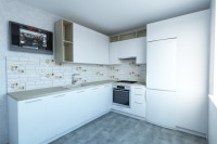 Синя кухня 3 метри кутова Germes ДСП, МДФ 1 метр Варіант 2493