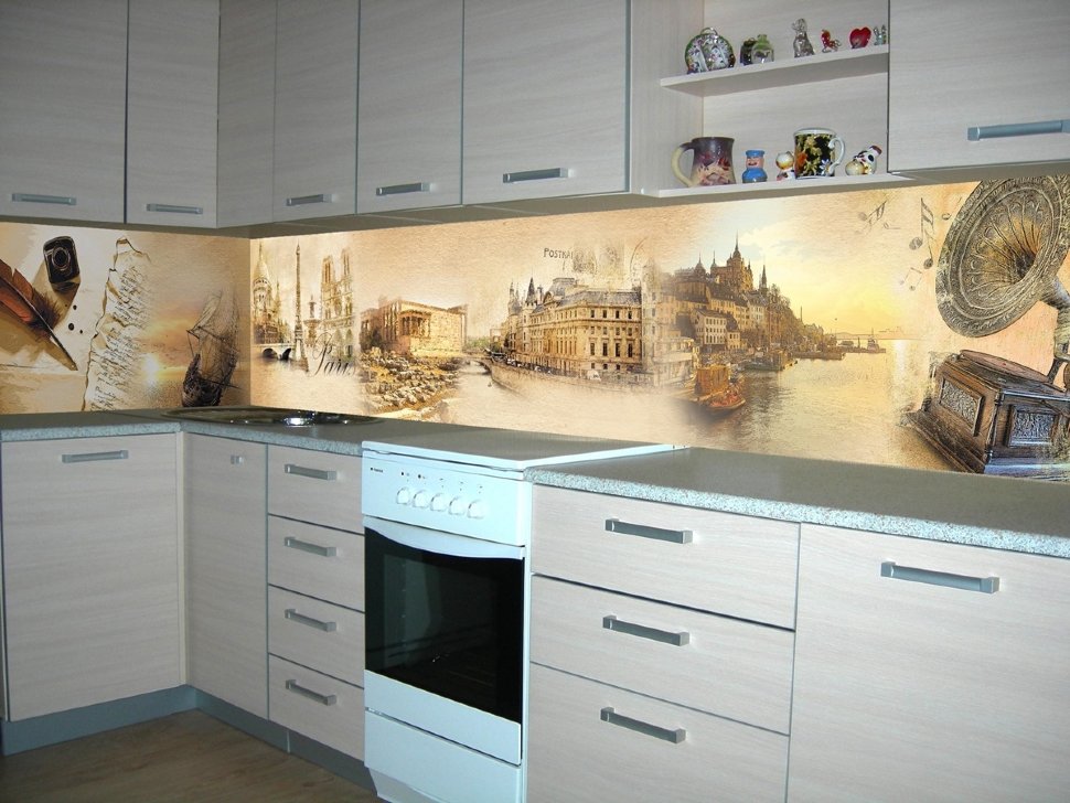 Минимализм европейская пластик кухня Germes, ДСП 1м Вариант 559