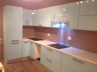 Рококо американская пластиковая кухня Deluxe, ДСП 1м Вариант 1752