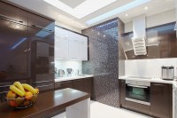 Бароко німецька пластик кухня Deluxe, ДСП 1м Варіант 1524