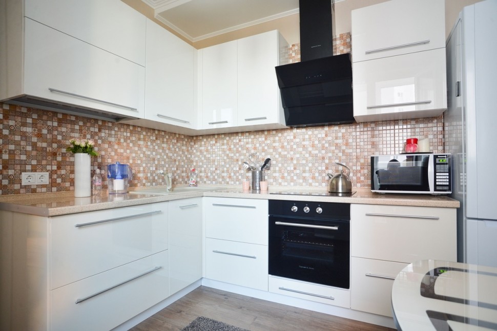 Лофт американська кухня скло Deluxe, ДСП 1м Варіант 1866