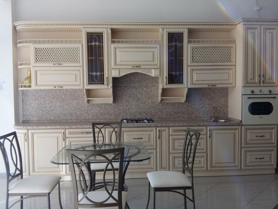 Прованс американська кухня скло Deluxe, ДСП 1м Варіант 2222