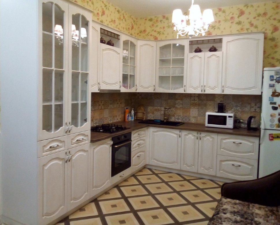 Кантри европейская рамочный мдф кухня Germes, ДСП 1м Вариант 714